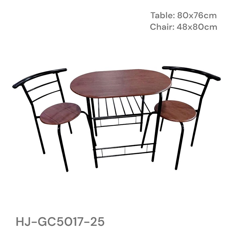 JUEGO DE COMEDOR 2 PUESTO (1 JGO X CAJA) D/METAL