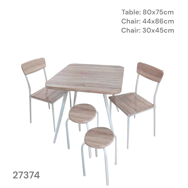JUEGO DE COMEDOR  4 PUESTO (1 JGO X CAJA) D/METAL