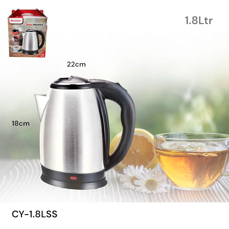 TETERA ELECTRICA CLR PLATEADO
1.8L 110V 60HZ 