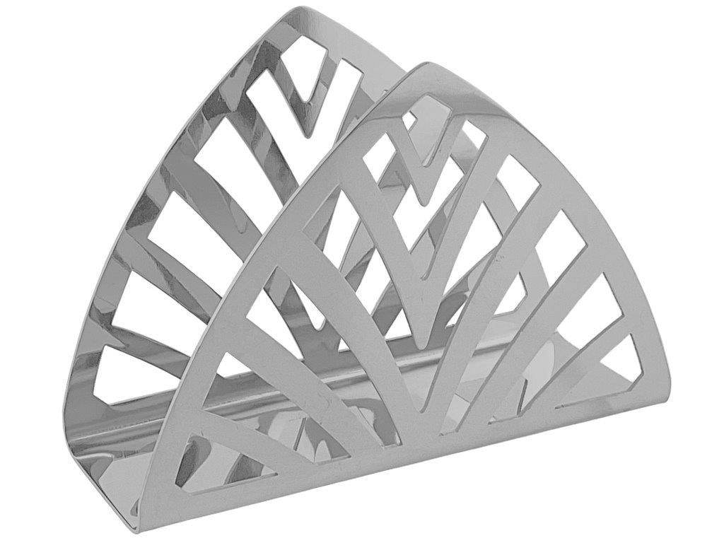 SERVILLETERO 13X9 CM GLITTER PLATEADO