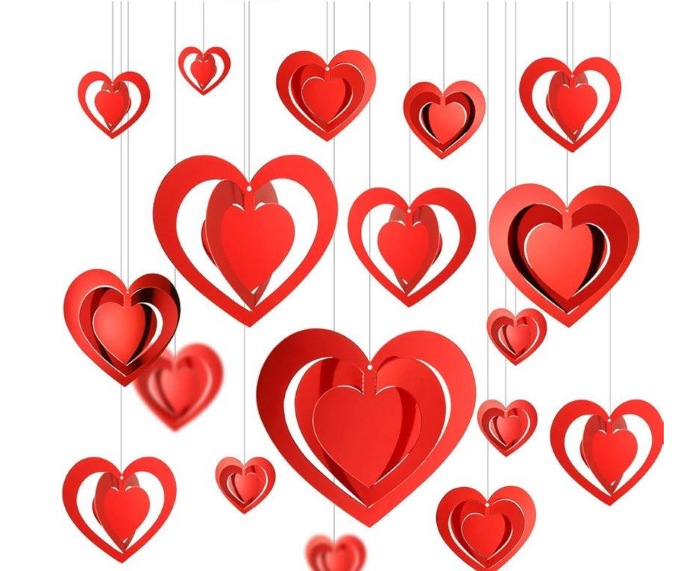 DECORACIÓN EN FORMA DE CORAZÓN