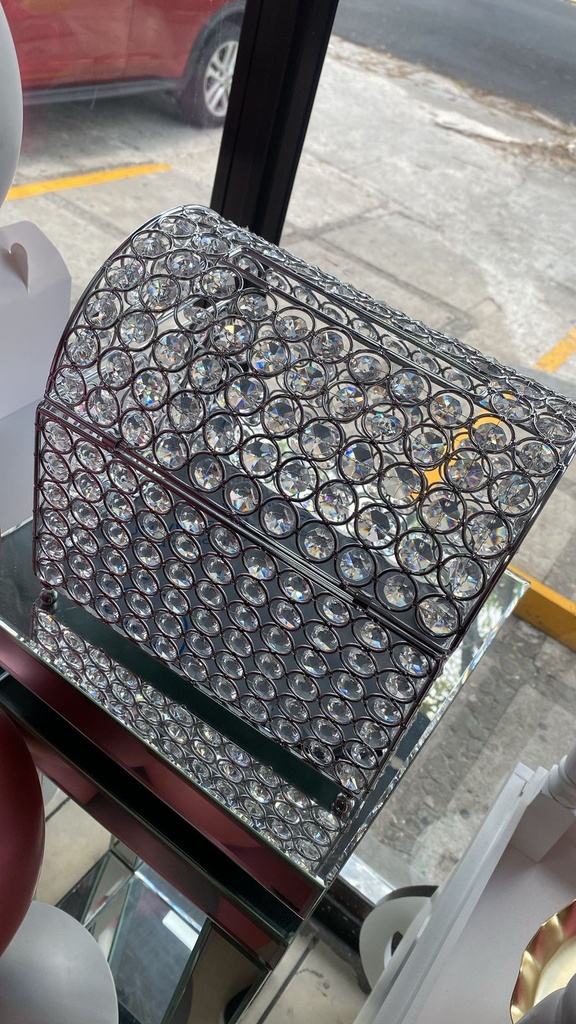 COFRE PARA SOBRES PLATEADO