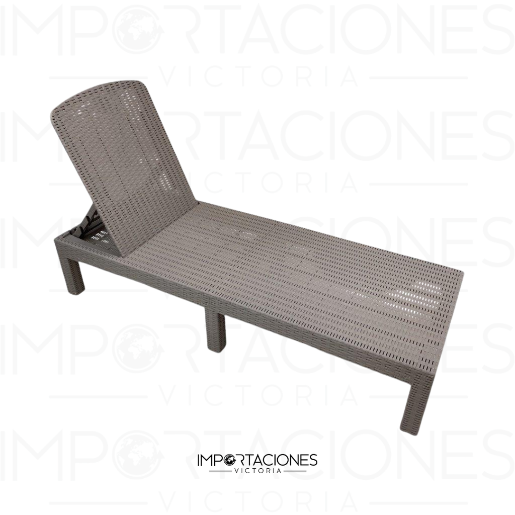 TUMBONA (SILLA DE PLAYA) GRIS 187X60X29.5CM 854-SL01G
