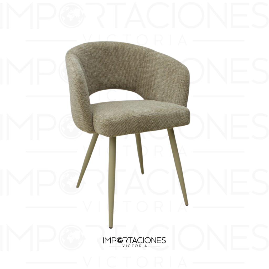 SILLA DE COMEDOR CHOCOLATE/CREMA 59X56X79.5CM 851-LM808CHGR