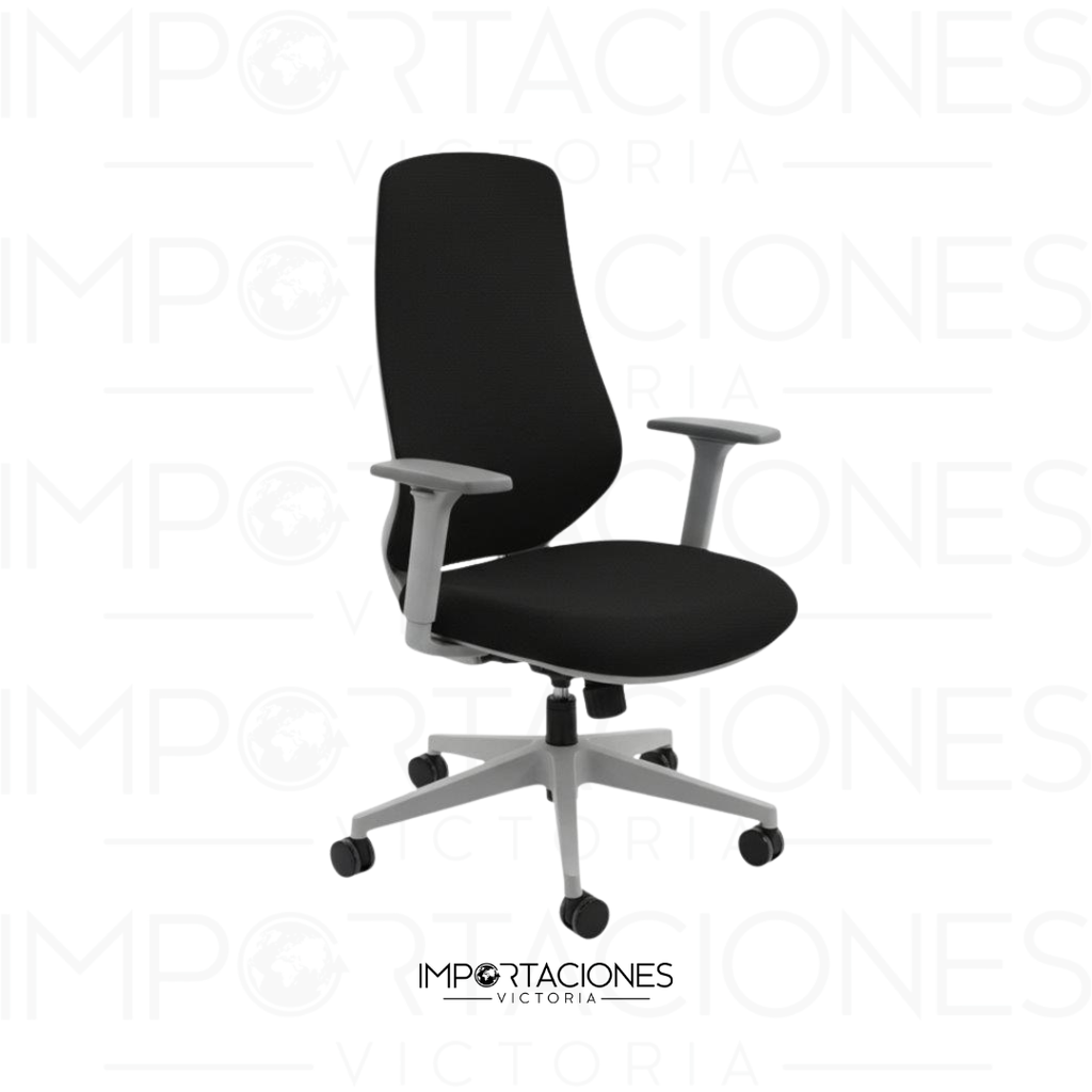 SILLA P/ OFICINA NEGRO/GRIS 69X64X104-112CM 853-6255N