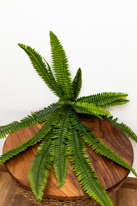 RAMO DE HOJAS VERDES, FOLLAJE ARTIFICIAL, 90 CM, HELECHO