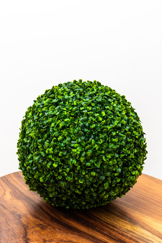 BOLA DE FOLLAJE VERDE ARTIFICIAL,  48 CM