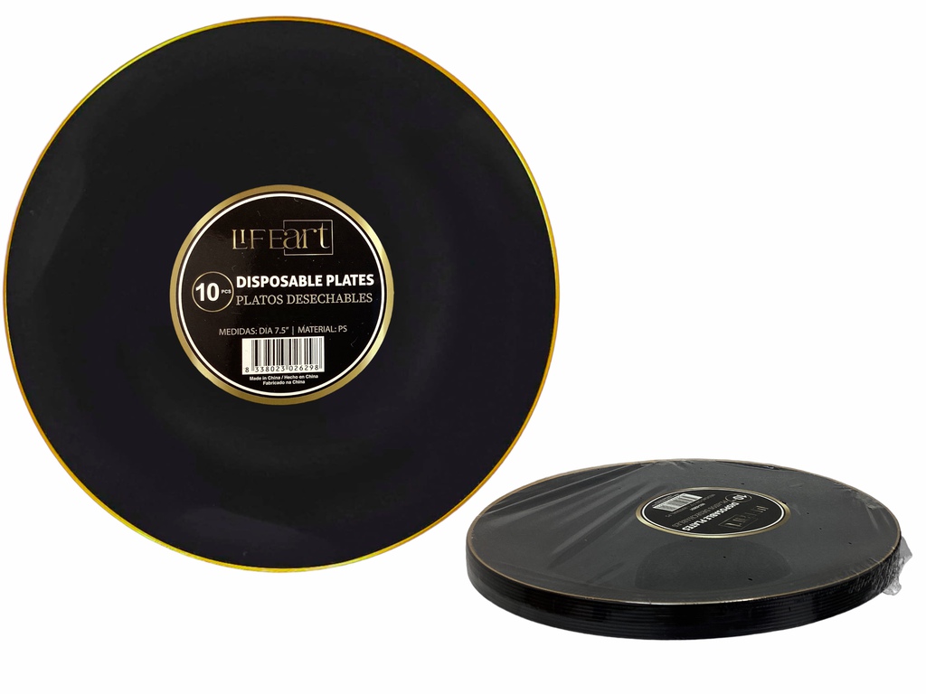 PLATOS DESECHABLES 10PZS 7.5" 819-02631 