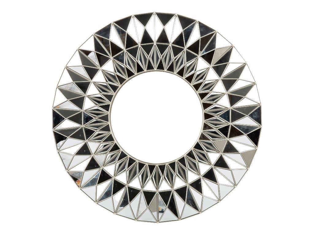 ESPEJO 61X3X61CM NATURAL-NEGRO