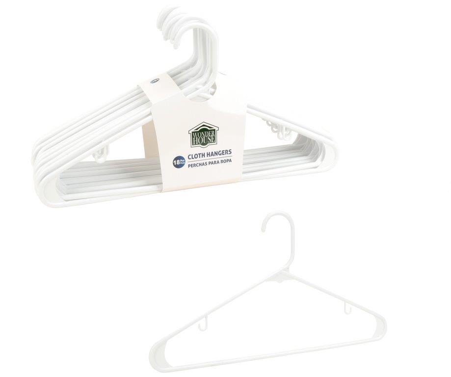 GANCHO P/ ROPA 18PZAS