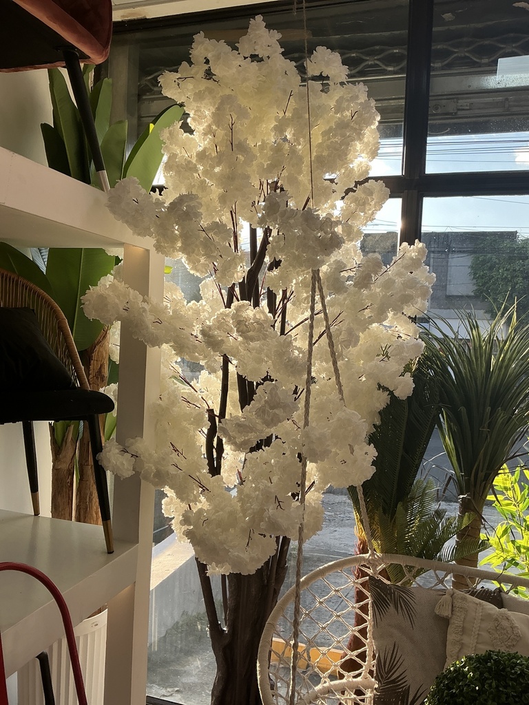 ARBOL FLOR 2.5MT BLANCO FU-9033BLA 