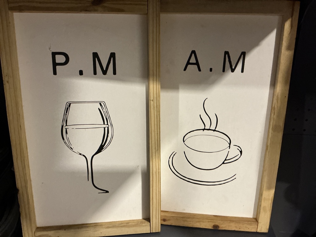 CUADRO CAFE AM VINO PM c/u