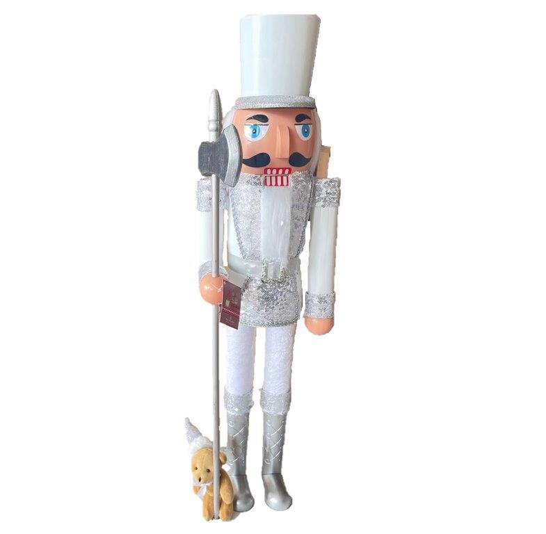 FIGURA CASCANUECES  DE METAL 78CM