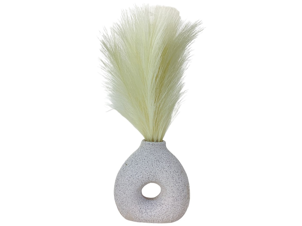 PLANTA ARTIFICIAL 25X25X40CM BLANCO-CREMA