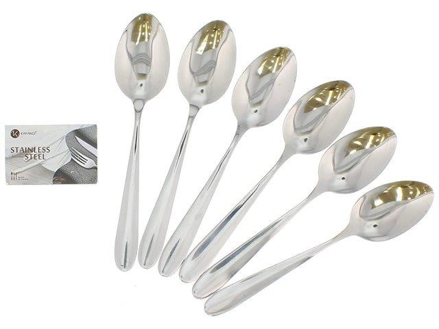 CUCHARAS 6 PZAS PLATEADOS LISO