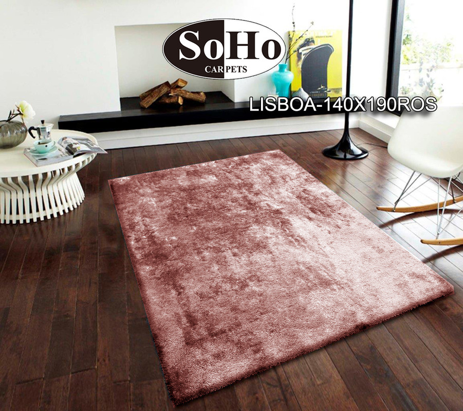 ALFOMBRA 140x190 POLIESTER ROSA