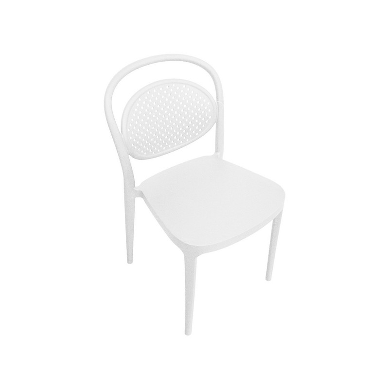 SILLA PLASTICA COLOR WHITE