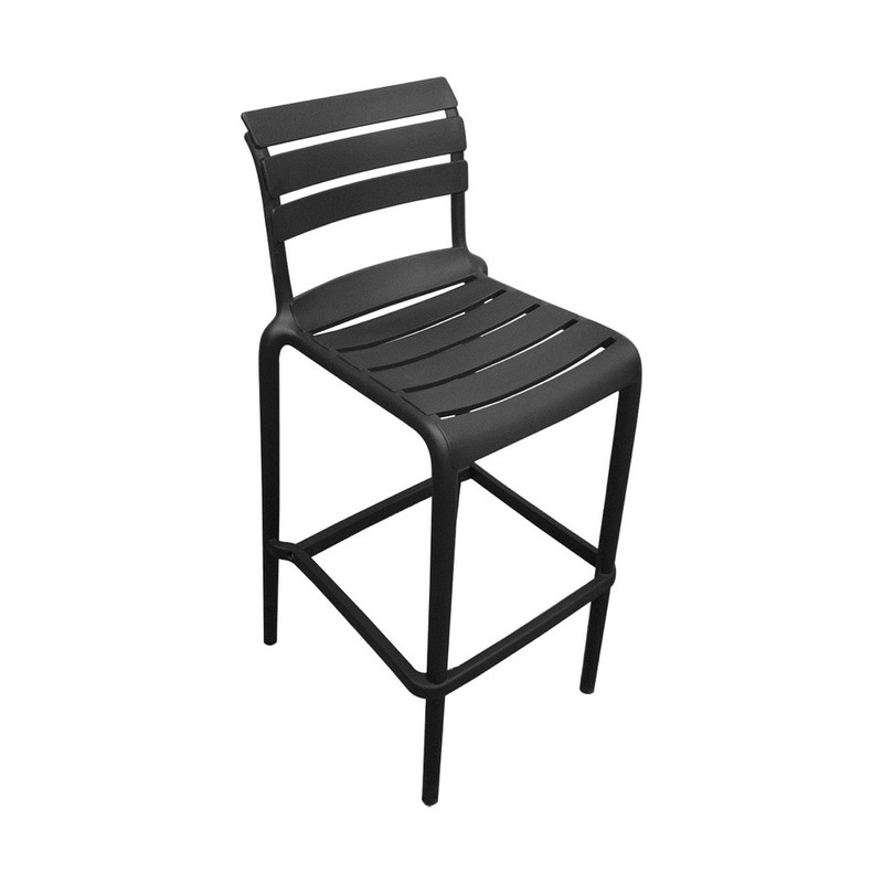 SILLA DE BAR ALTA BLACK 51.5X37X105