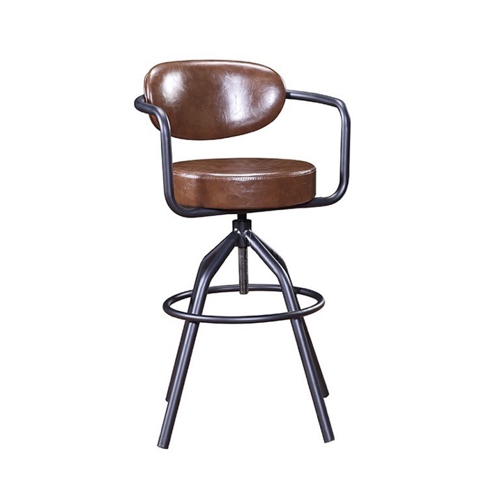 SILLA DE BAR NEGRO MATE
