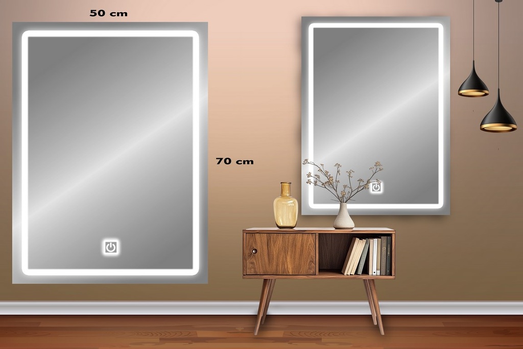 ESPEJO C/LUZ CUADRADO