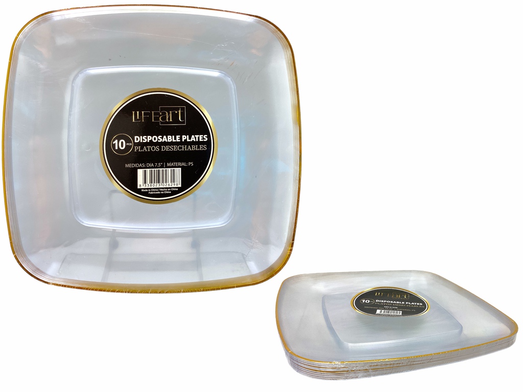 PLATOS DESECHABLES 7.5" 10PZ