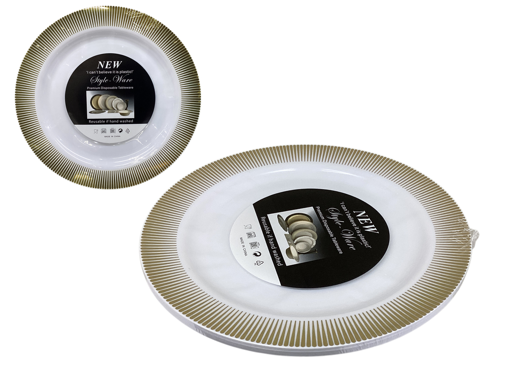 PLATOS DESECHABLES 10" 6 PZAS