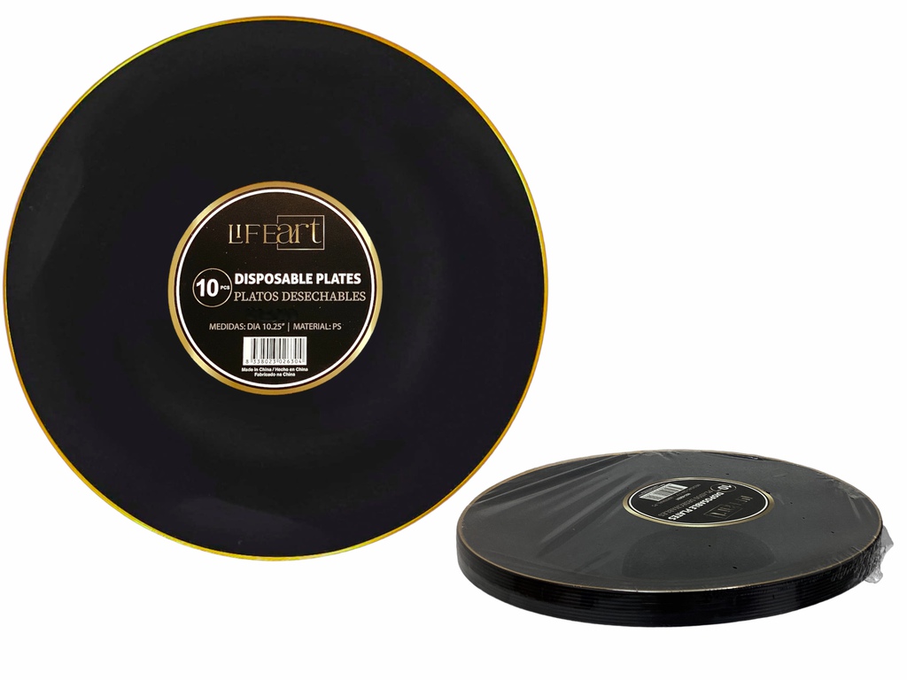 PLATOS DESECHABLES10.25" 10PZAS