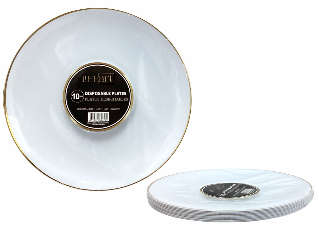 PLATOS DESECHABLES 10PZS 10.25"