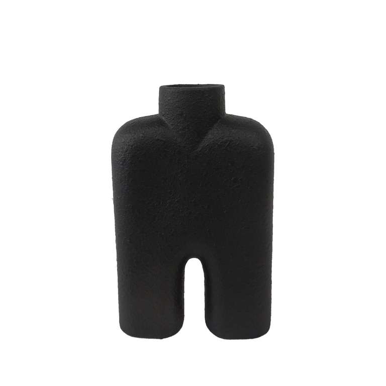 FLORERO NEGRO 7.5X29.5X18.5CM