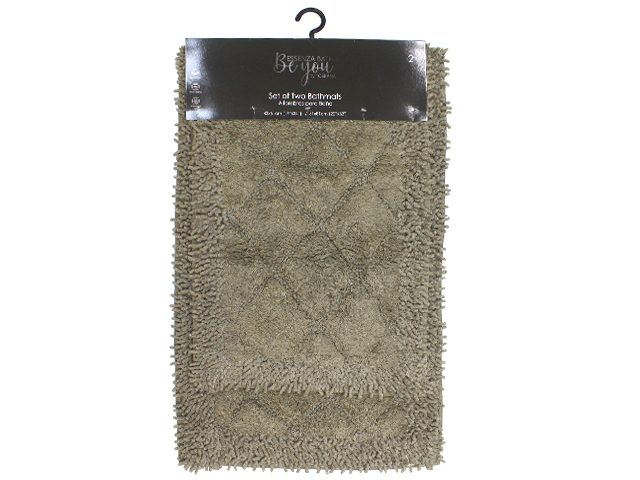 ALFOMBRAS P/ BAÑO 2PZAS PLASTICA