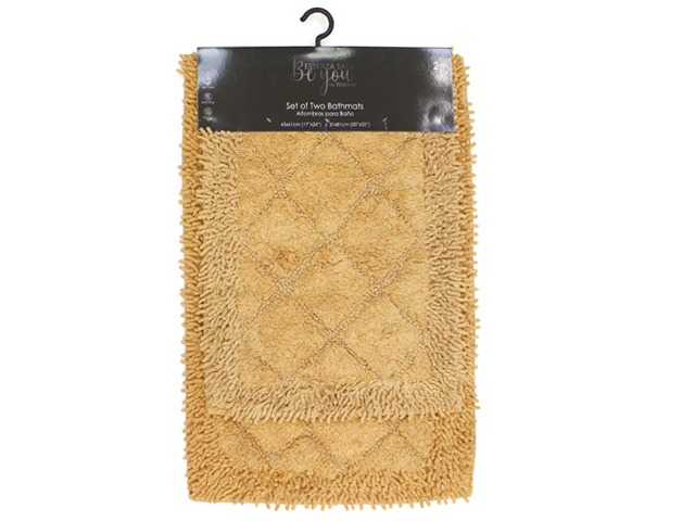 ALFOMBRAS P/ BAÑO 2PZAS PLASTICA