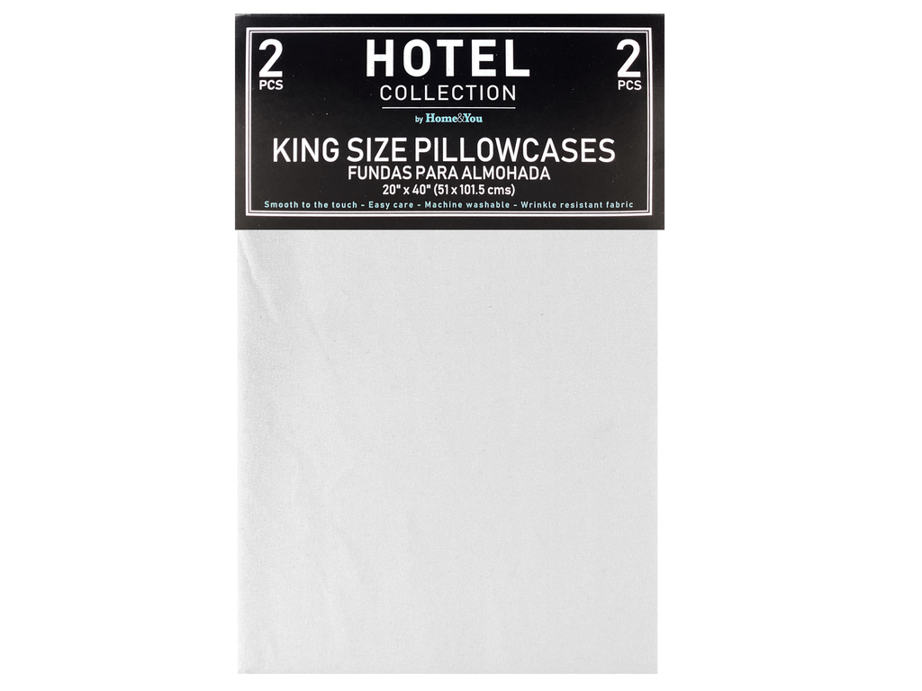FUNDAS P/ ALMOHADA KING 2PZAS 20X40"