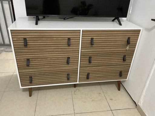 [IV-1243] COMODA D/ MADERA 6 908X1364X450CM BLANCO