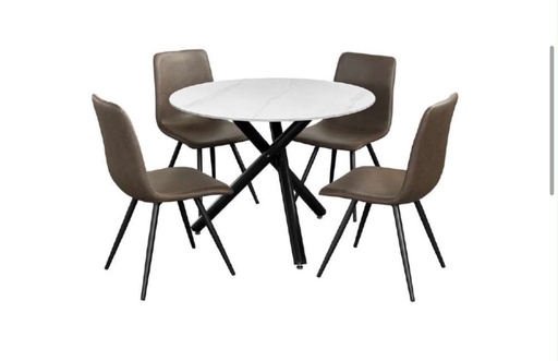 [IV-1301] COMEDOR REDONDO 4 SILLAS SURT