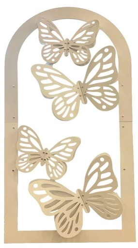 [IV-1367] MAMPARA DE MARIPOSA 100*180CM