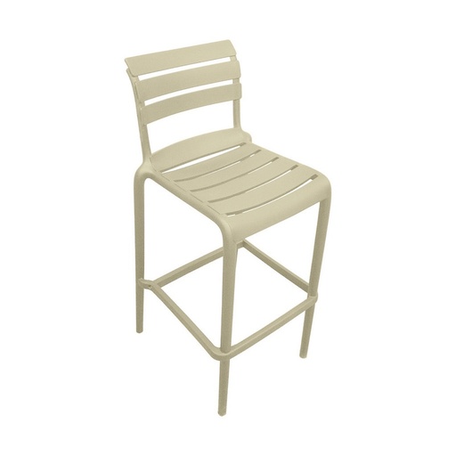 [IV-1576] SILLA DE BAR ALTA BEIGE 51.5X37X105