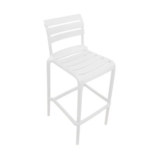 [IV-1577] SILLA DE BAR ALTA WHITE 51.5X37X105