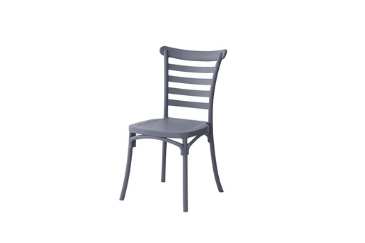 [IV-1593] SILLA PLASTICA COLOR GRIS