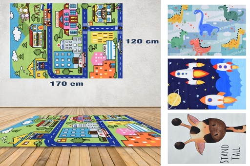 [IV-1637] ALFOMBRA PLASTICA ESTAMPADA  -120X170-C