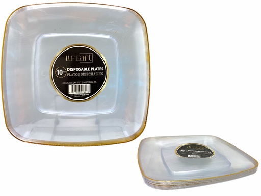 [IV-1664] PLATOS DESECHABLES 7.5" 10PZ