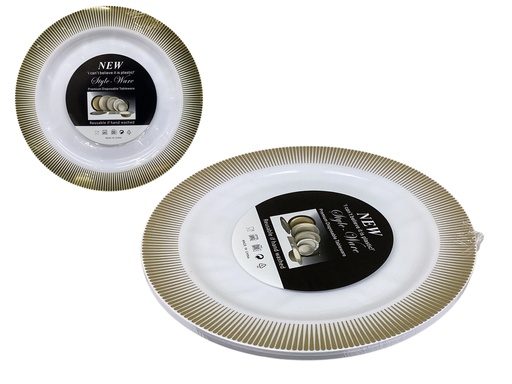 [IV-1671] PLATOS DESECHABLES 10" 6 PZAS