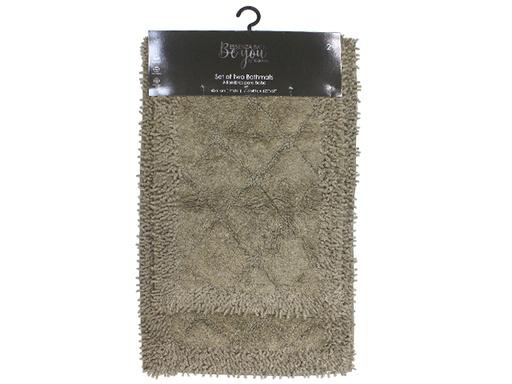 [IV-1800] ALFOMBRAS P/ BAÑO 2PZAS PLASTICA