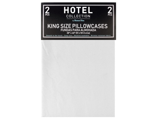 [IV-1805] FUNDAS P/ ALMOHADA KING 2PZAS 20X40"