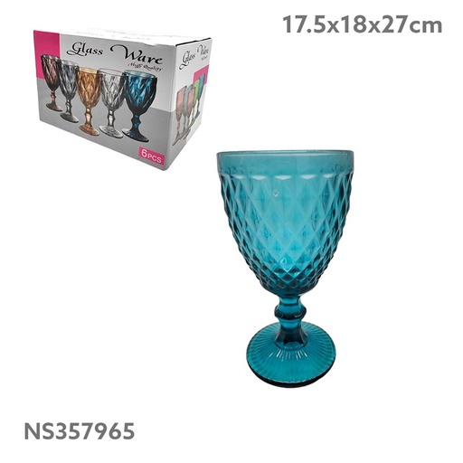 [IV-1877]  COPA DE VIDRIO 16.8*8.8CMS 300ML