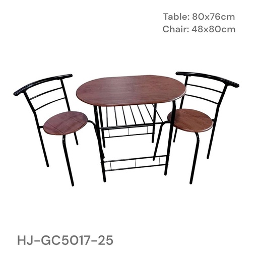 [IV-1892] JUEGO DE COMEDOR 2 PUESTO (1 JGO X CAJA) D/METAL