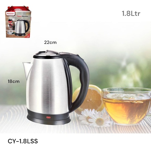 [IV-1897] TETERA ELECTRICA CLR PLATEADO
1.8L 110V 60HZ 