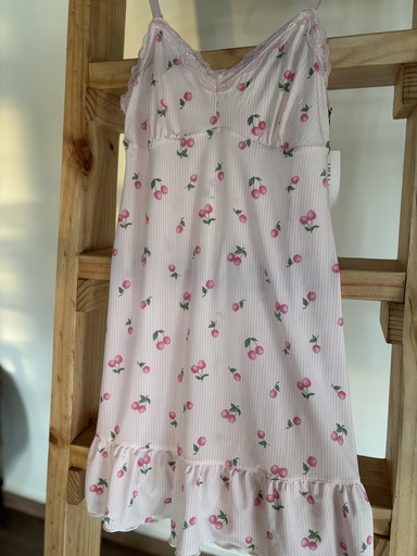 [HYGRL0030] VESTIDO PARA DORMIR CEREZAS "M"