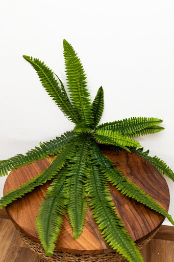 [IV-0030] RAMO DE HOJAS VERDES, FOLLAJE ARTIFICIAL, 90 CM, HELECHO