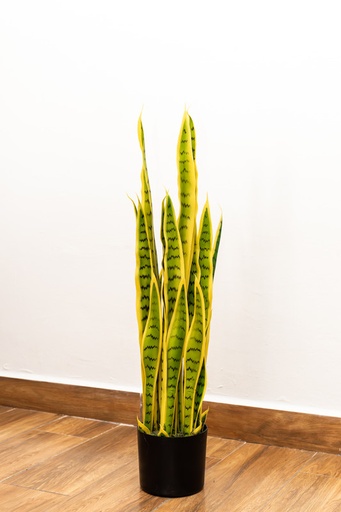 [IV-0069] PLANTA ARTIFICIAL, 90 CM, SANSEVIERIA VERDE GRANDE