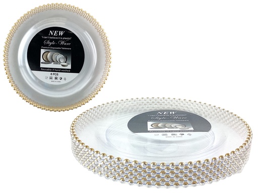 [IV-0415] PLATOS DESECHABLES 10" 6PZAS 819-39729 